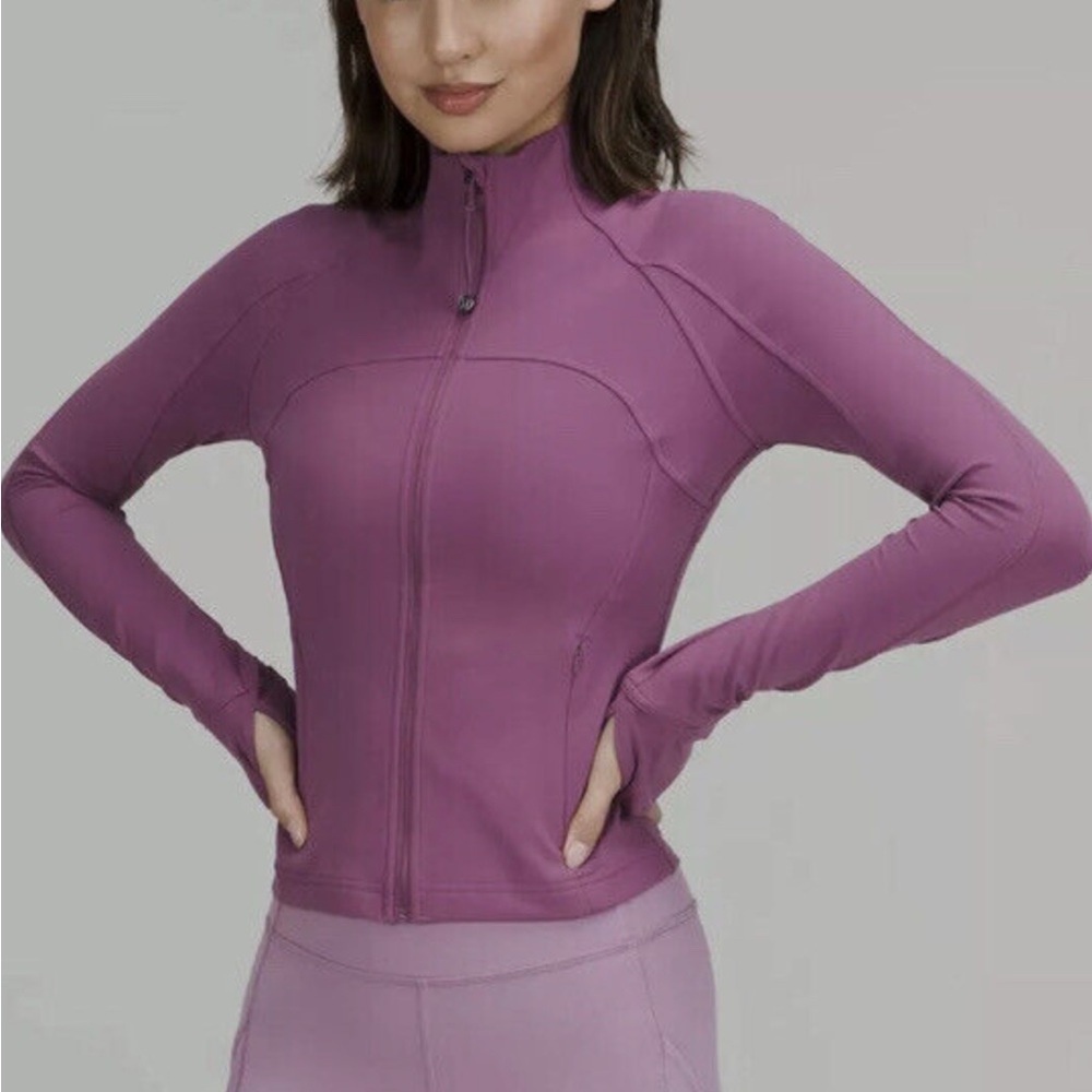 Nulu crop define jacket Lululemon vintage plum